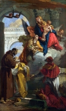 212/tiepolo, giovanni battista - the virgin and child appearing to a group of saints